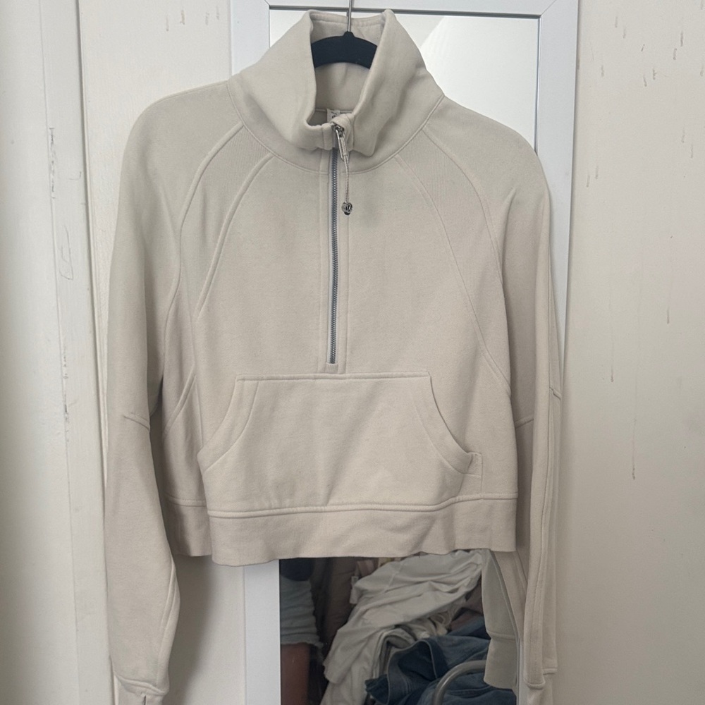 Lululemon Cream Quarter Zip